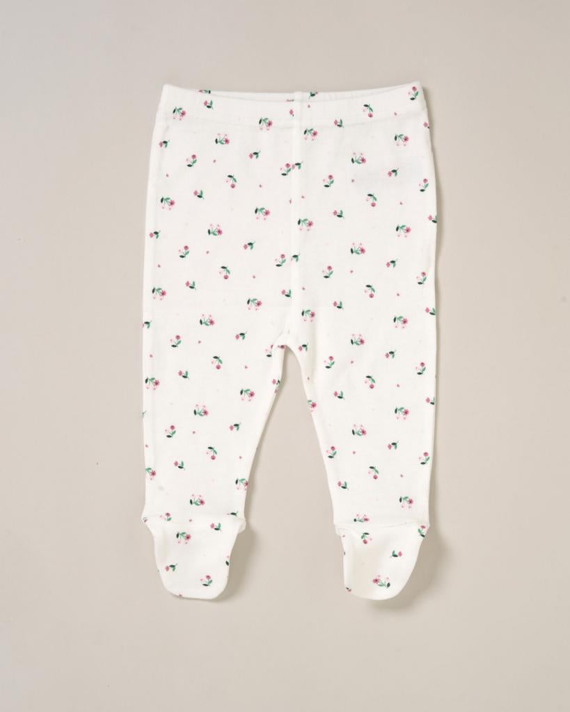 Six piece floral layette set