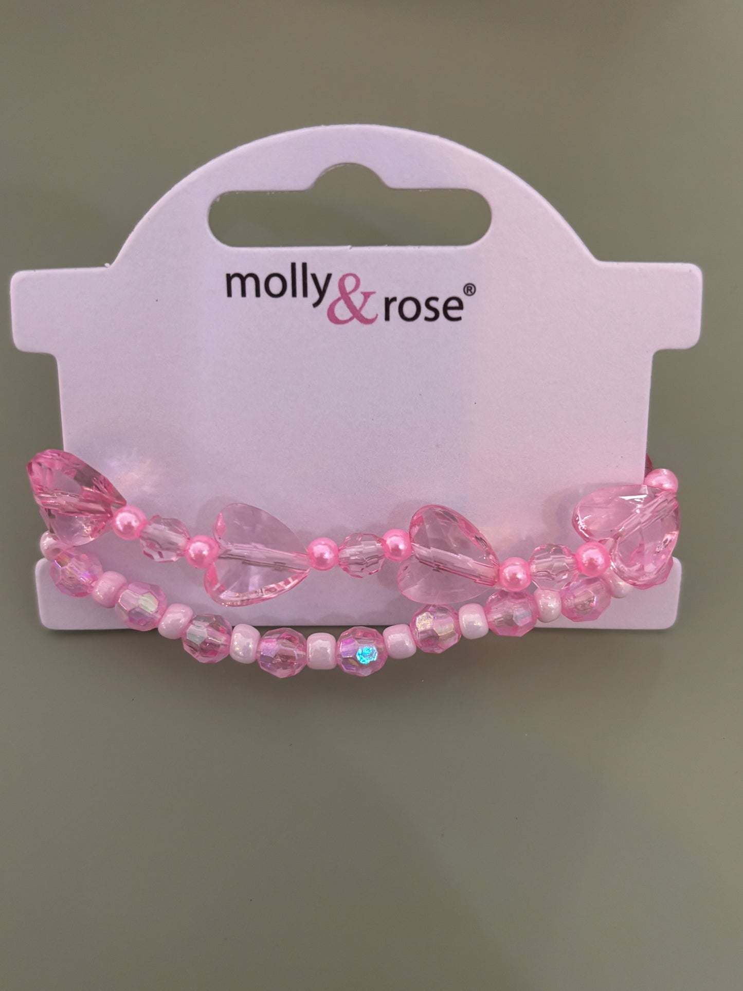 Set of 2 stretch bead bracelets