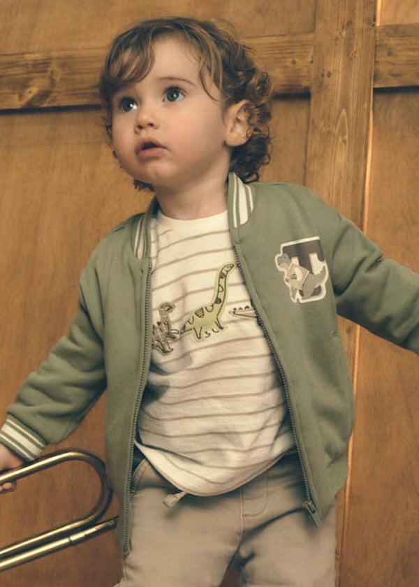 Mayoral Long Sleeve top Dino stripe 2.005