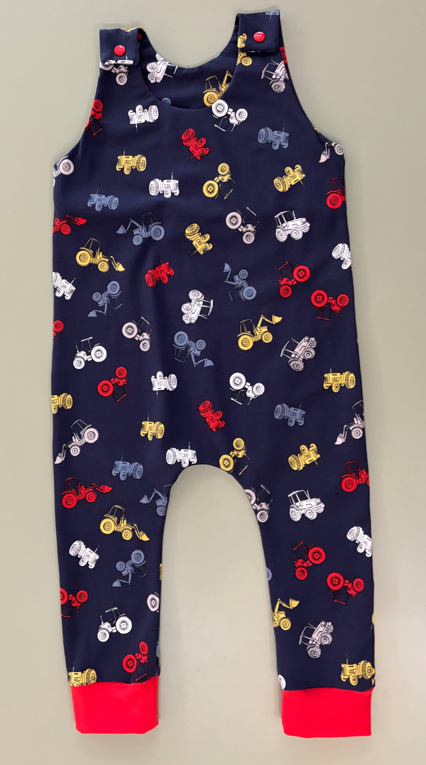 Navy and Red Tractor Fun