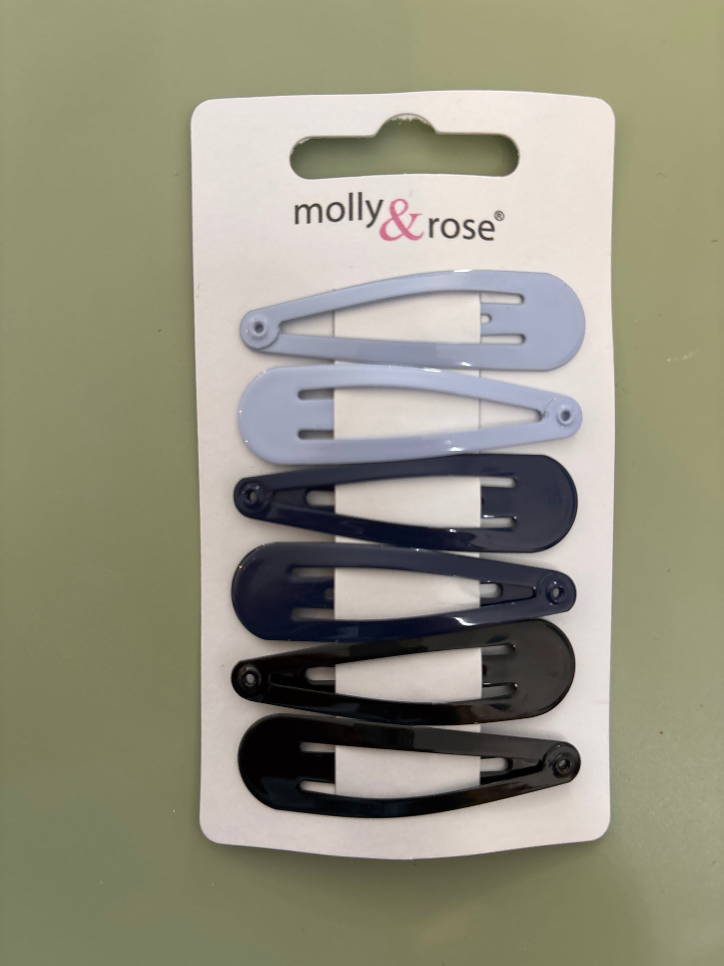 Pack of 6 slides blue