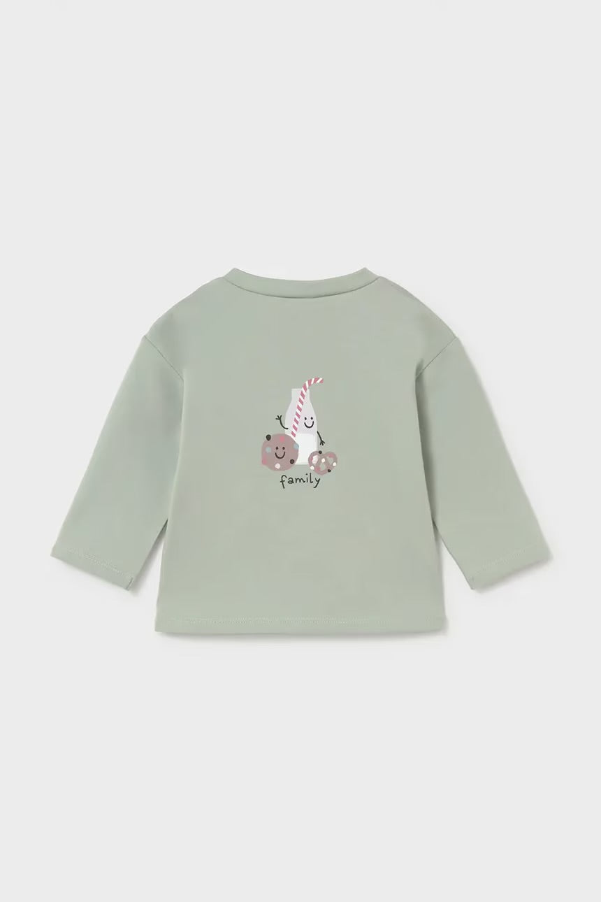 Mayoral Green Family Long Sleeve top 2084