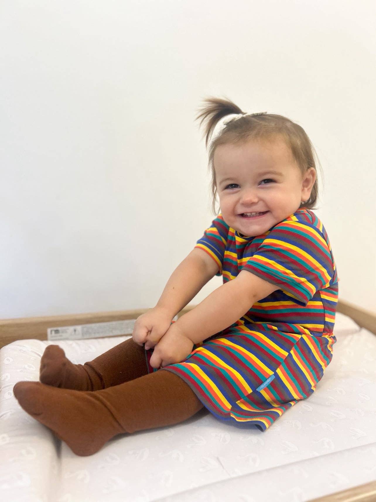 Stylish Collective - Hazel Rainbow Kid Dress: 6-12 months