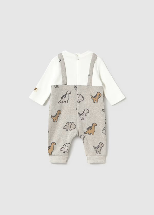 Mayoral Dino Jacquard Romper 2661