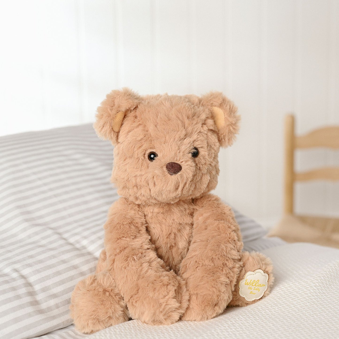 William the plush sitting brown teddy bear 22cm