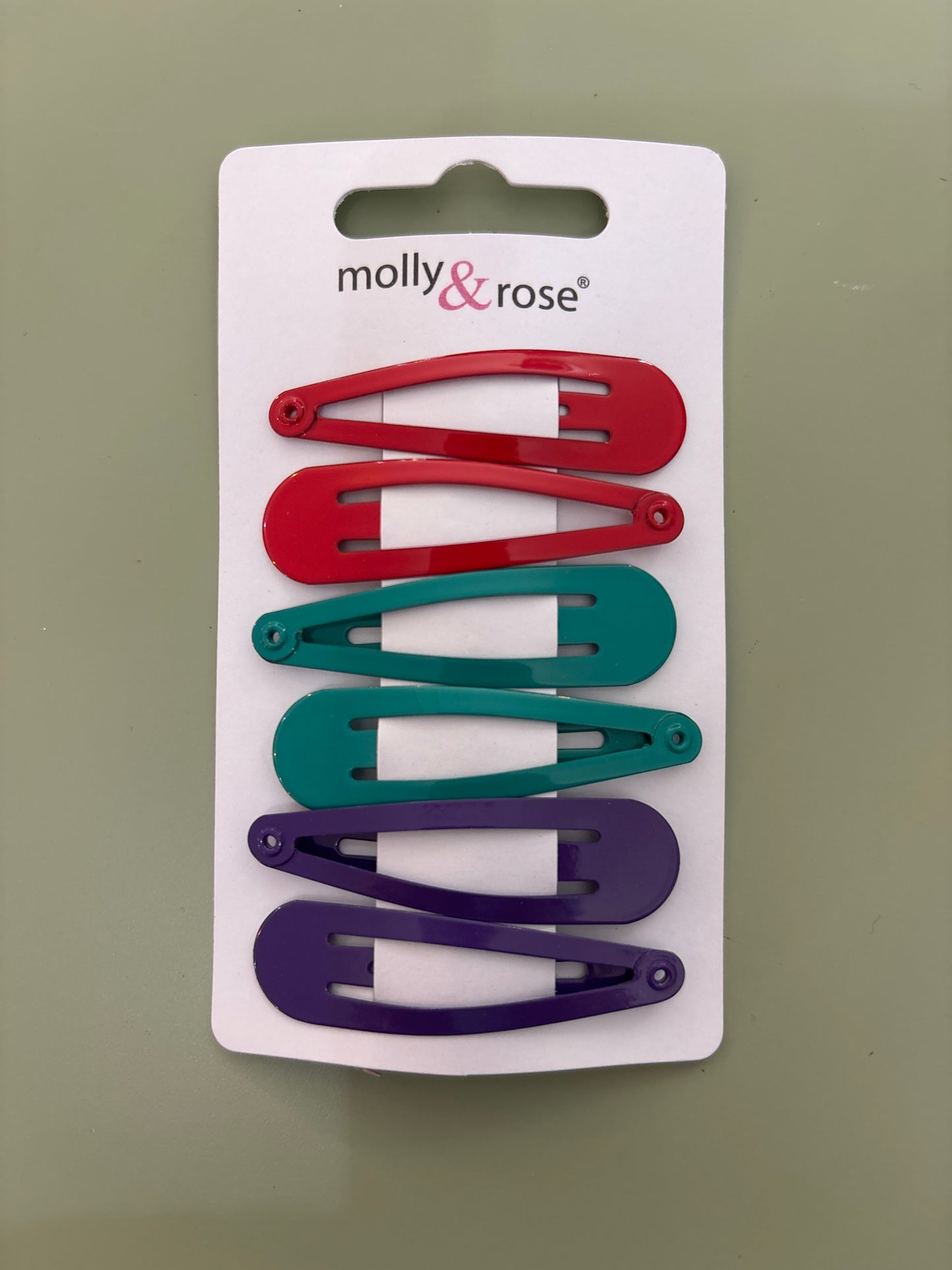 Pack of 6 slides red/green/purple