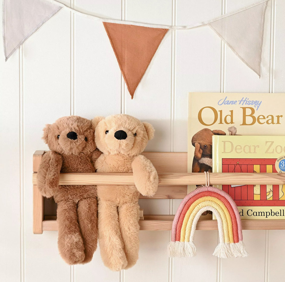 Hampton the plush long leg dark brown teddy bear 30cm