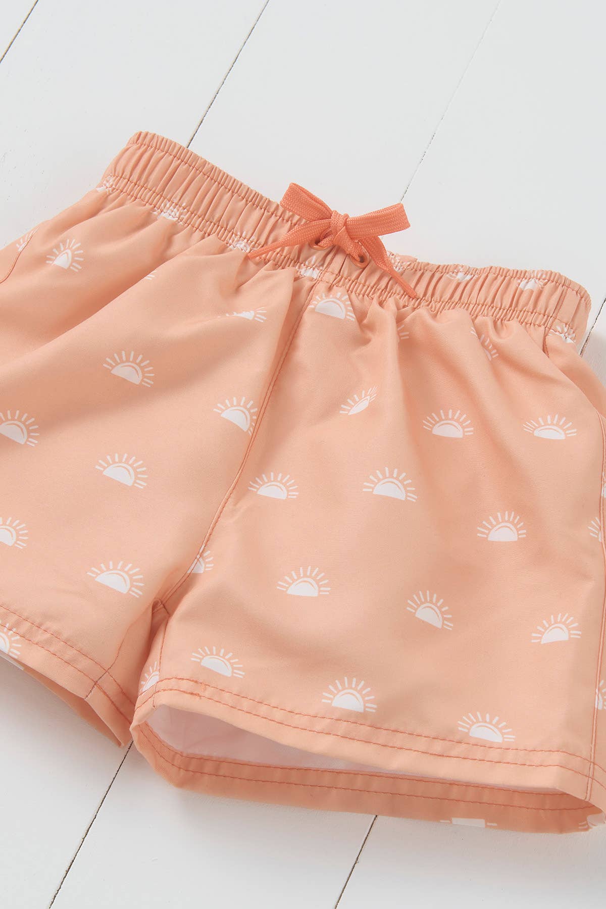 Grass & Air - Peach Swim Shorts: Peach 5-6yrs