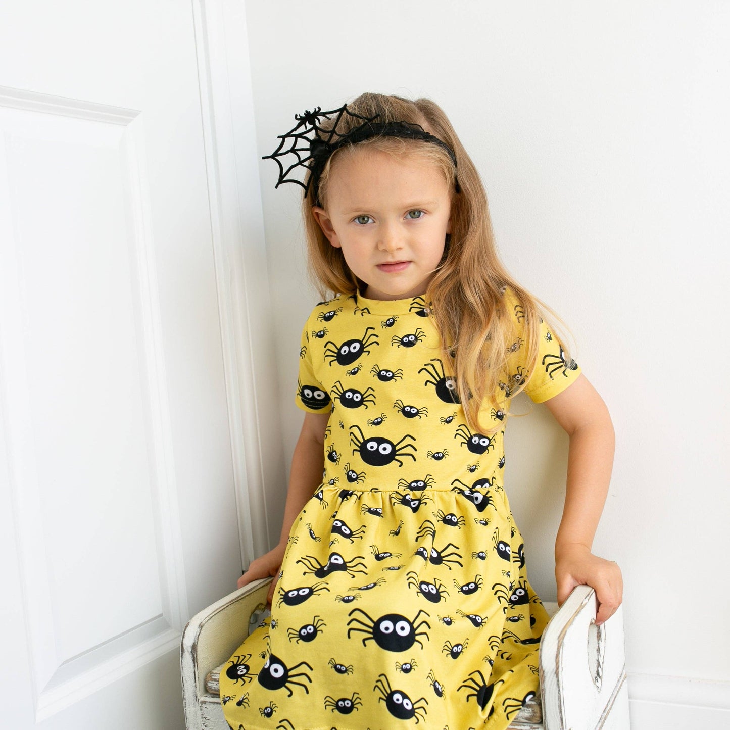 Fred & Noah - Spider print Dress: 3-4 Y
