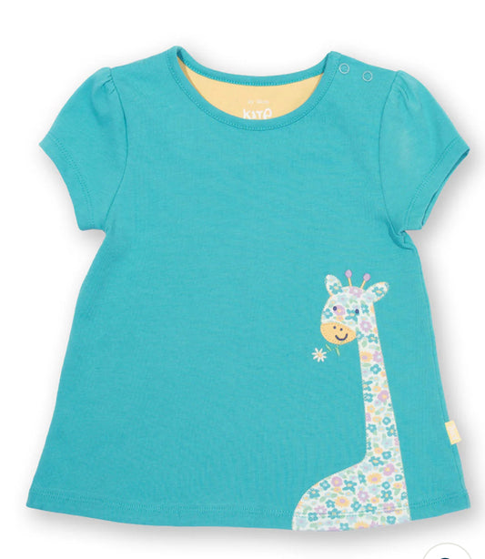 Hello Giraffe tunic top age 5-6 yrs