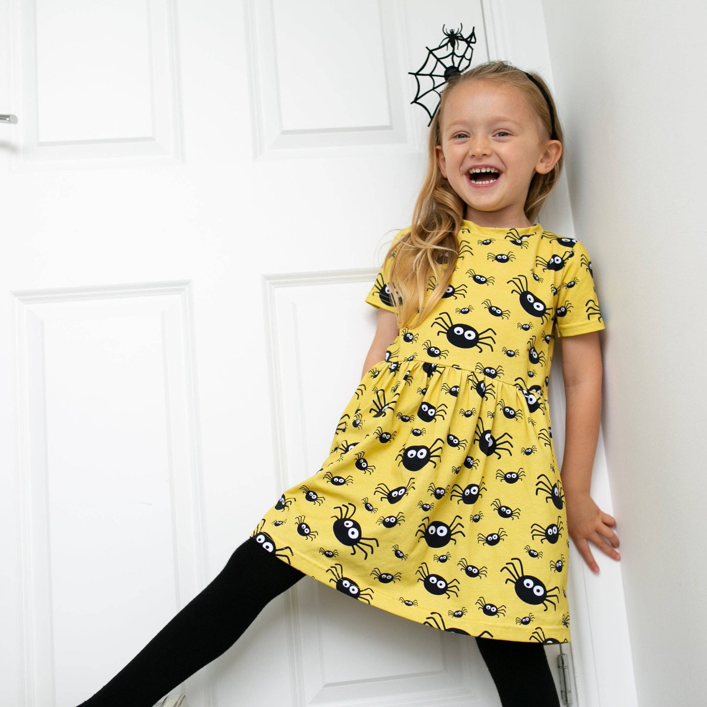 Fred & Noah - Spider print Dress: 4-5 Y