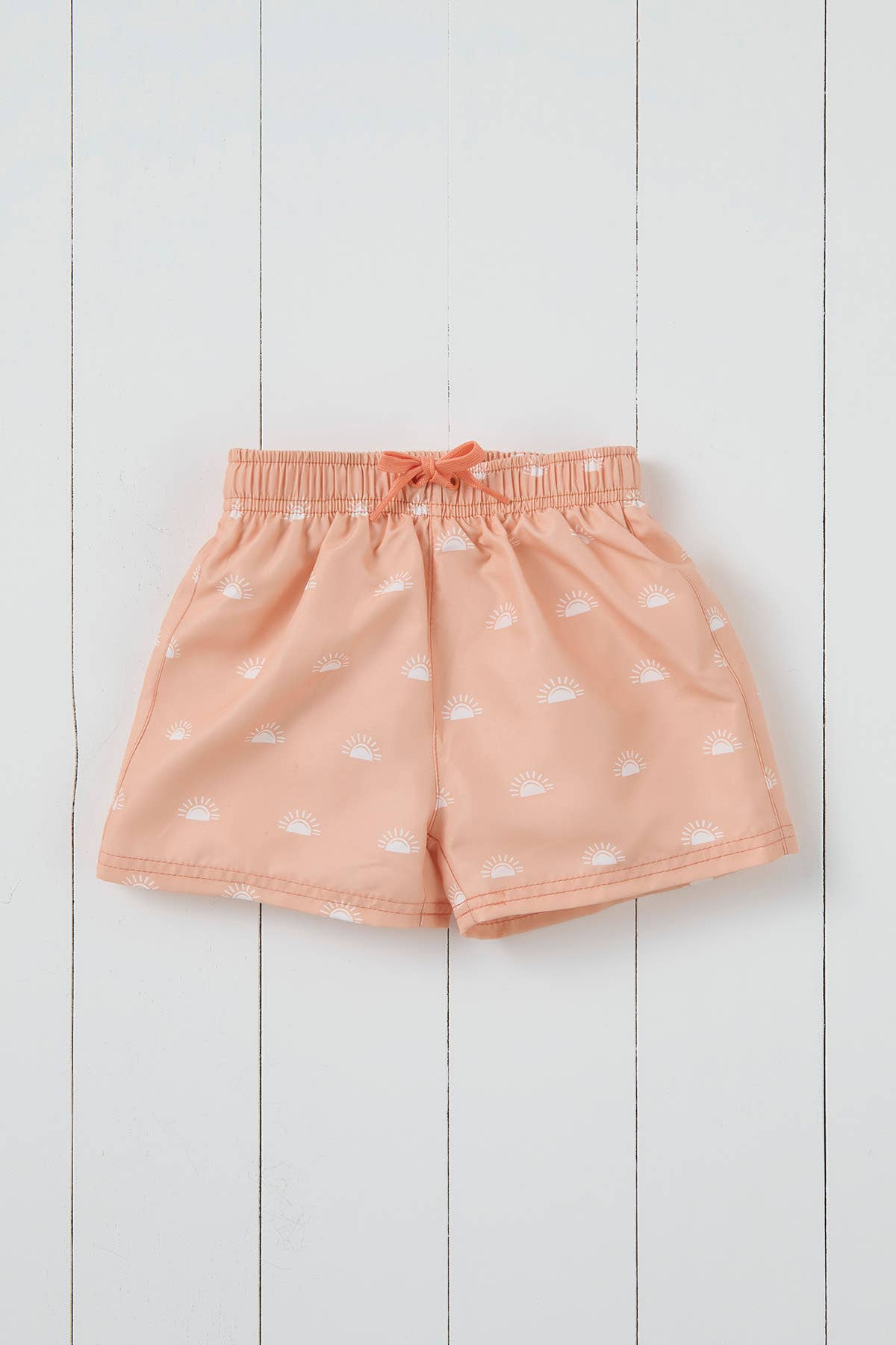 Grass & Air - Peach Swim Shorts: Peach 3-4yrs