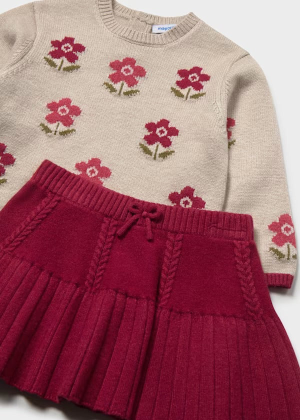 Mayoral skirt and jumper set 2952