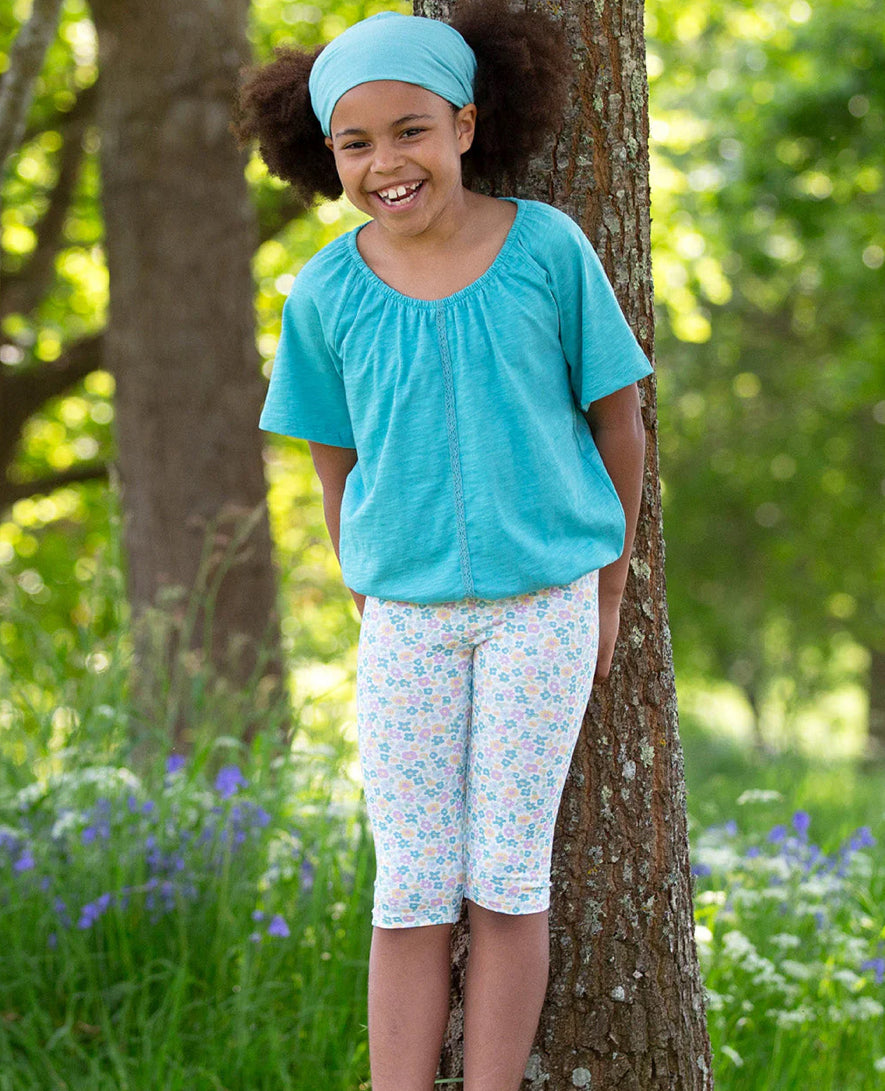 Meadow ditsy pedal pushers 4-5yrs