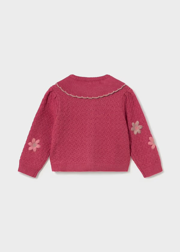 Mayoral Floral Embroidered Cardigan 2306