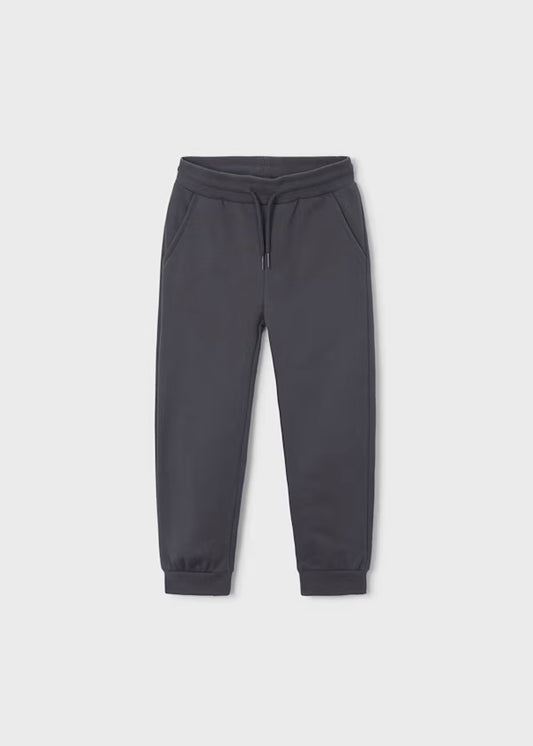 Mayoral Charcoal cuffed fleece joggers 725