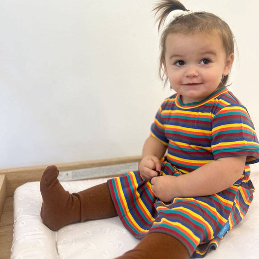 Stylish Collective - Hazel Rainbow Kid Dress: 3-6 months