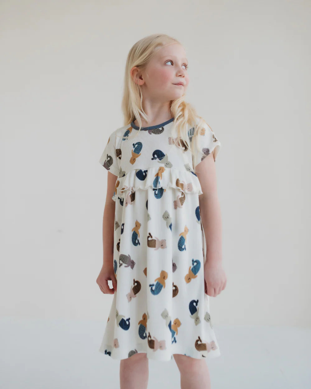 Turtledove White Merbear Dress