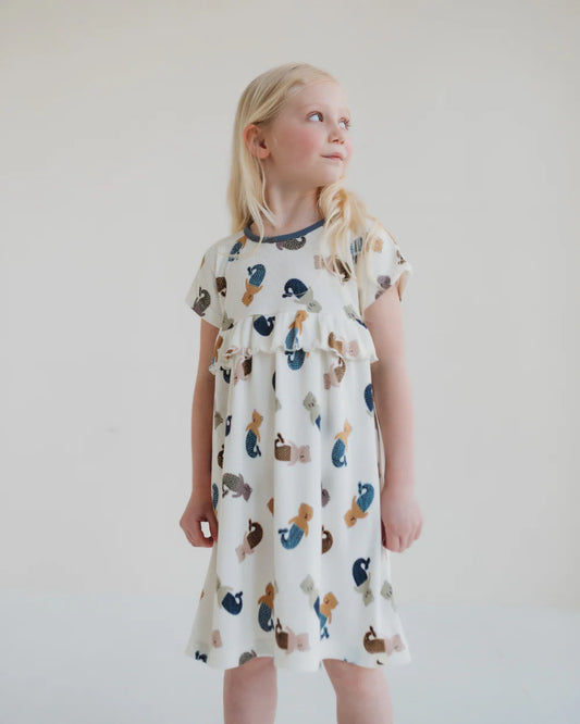 Turtledove White Merbear Dress