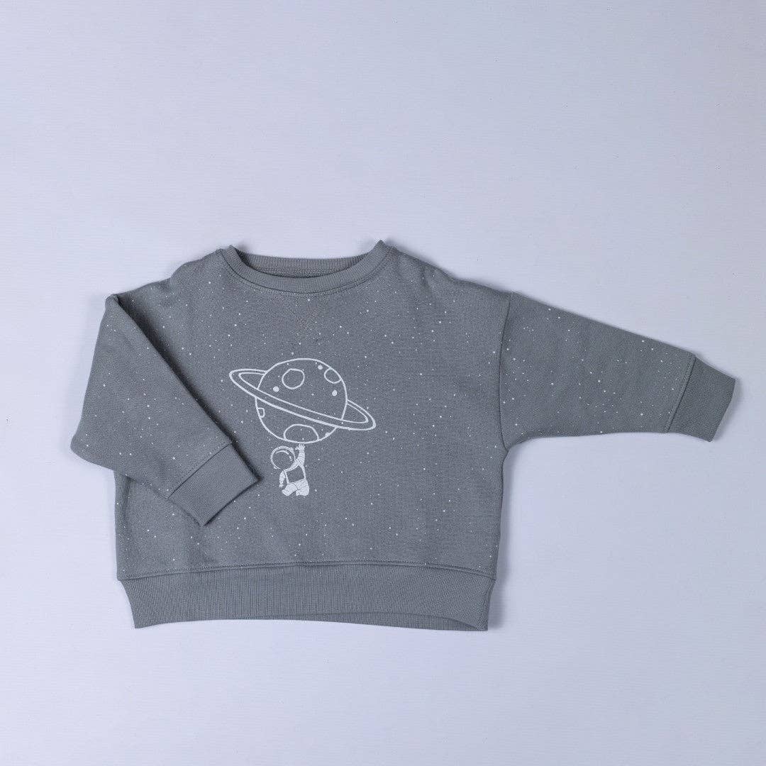 Aneby - Sweatshirt | Astronaut: Grey / 18-24m