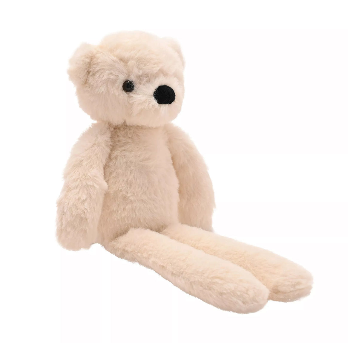 Lola the plush long leg cream teddy bear 30cm