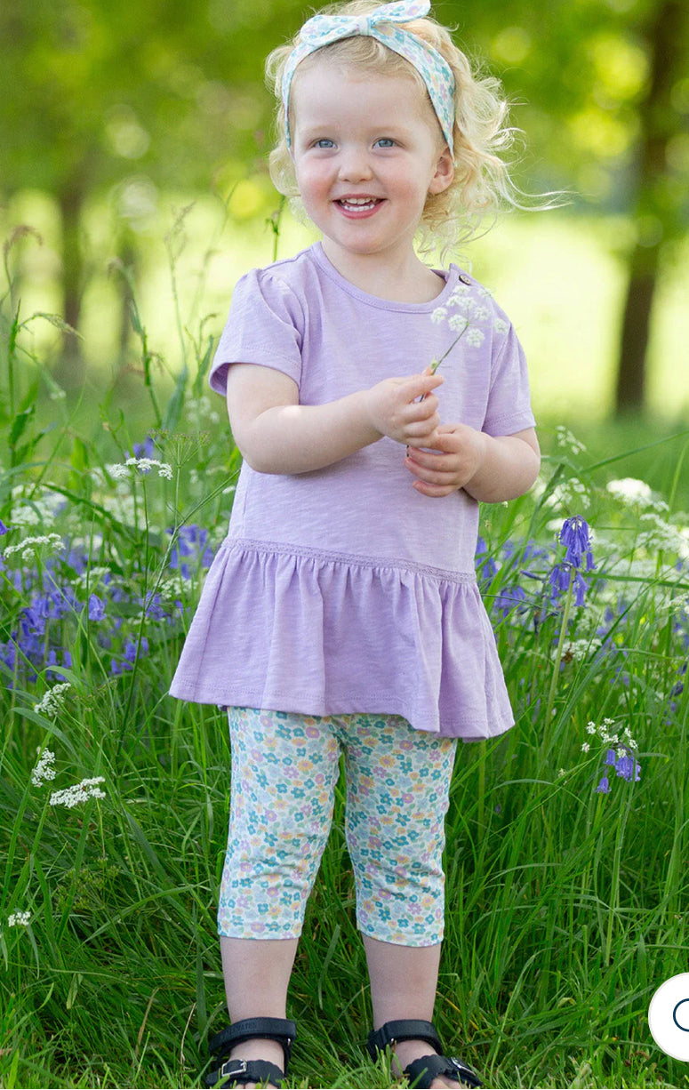 Meadow ditsy pedal pushers 4-5yrs