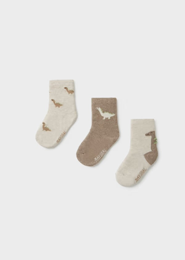 Mayoral Patterned Dinosaur Sock Set