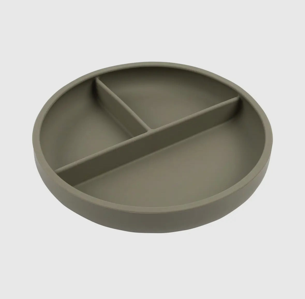 Baby silicone weaning plate - Silver sage
