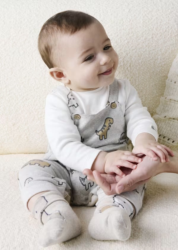 Mayoral Dino Jacquard Romper 2661