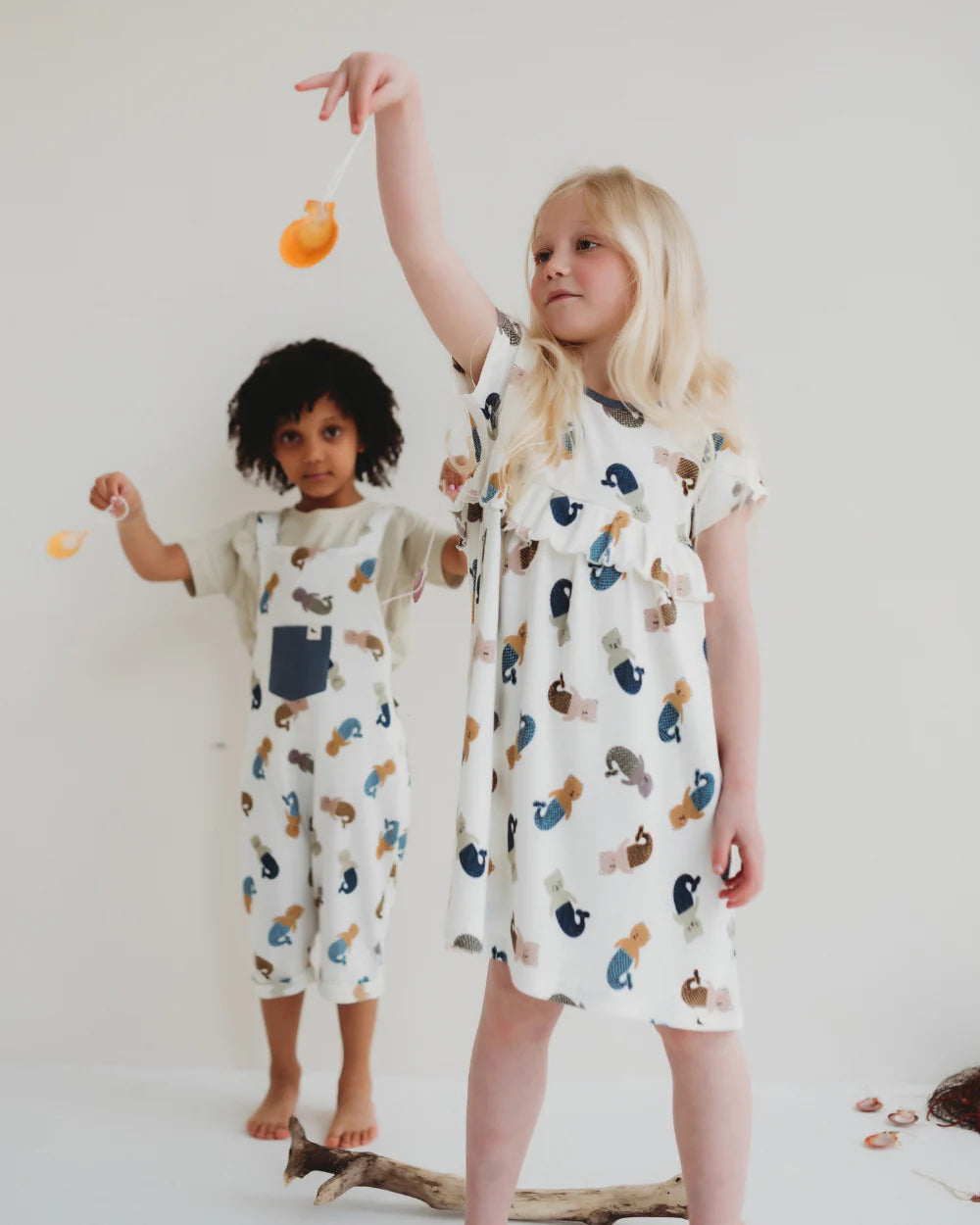 Turtledove White Merbear Dress