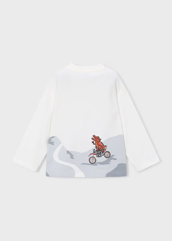 Mayoral Crocodiles on Bikes Long Sleeve Top 4011