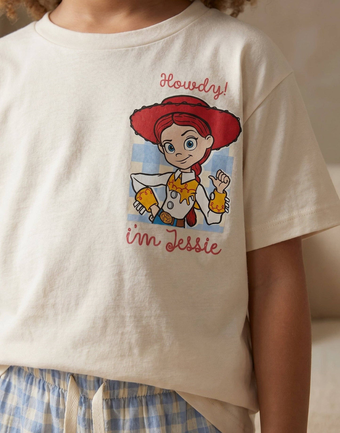 Vanilla Underground - Disney Toy Story Girls White Jessie & Bullseye T-Shirt and Shorts Set: 18-24 Months