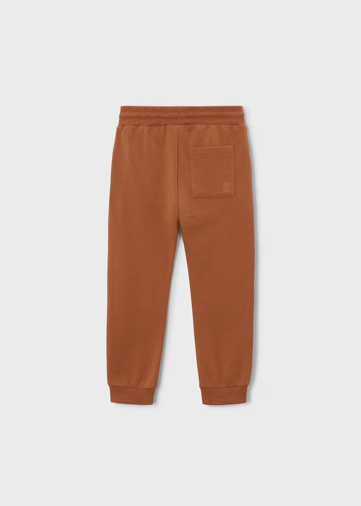 Mayoral Brick Red cuffed fleece joggers 725