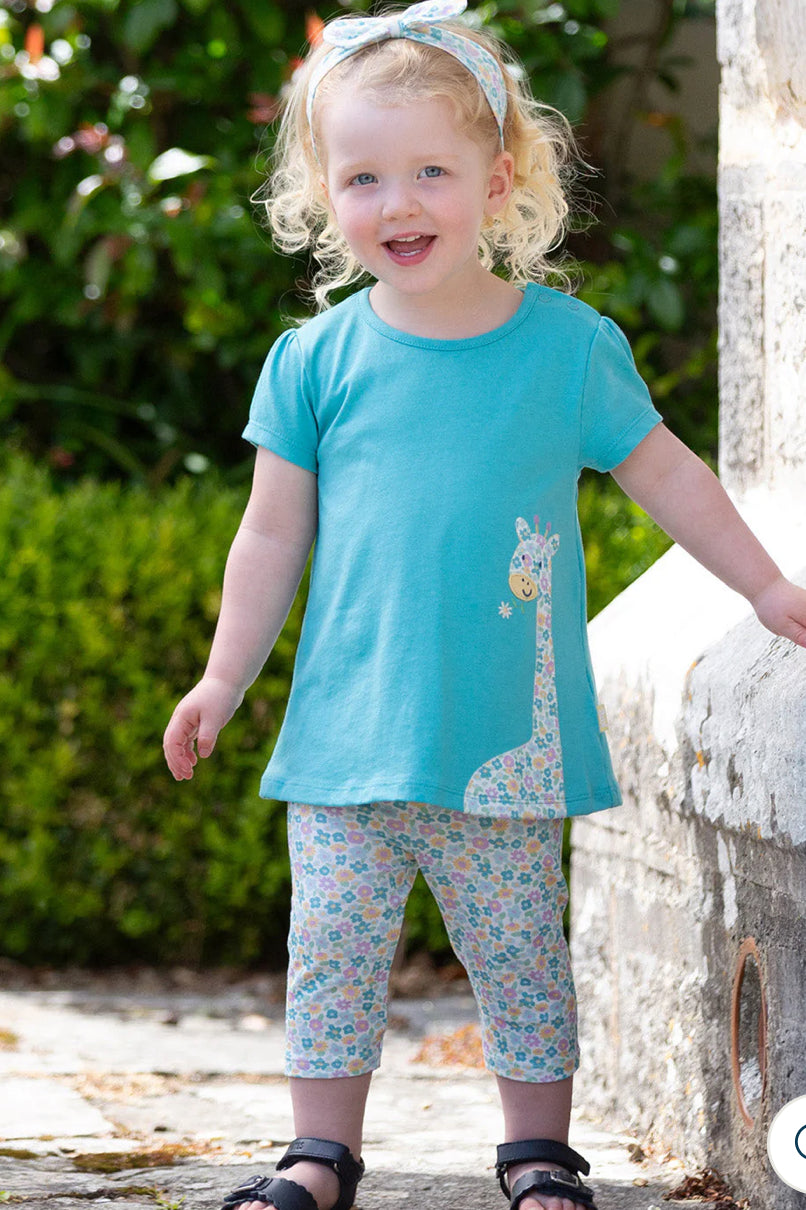 Meadow ditsy pedal pushers 4-5yrs