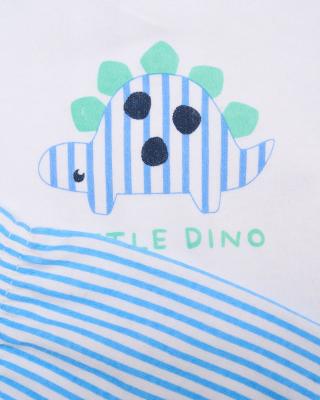 Matching stegosaurus top, shorts and stegosaurus soft toy 0-3 months