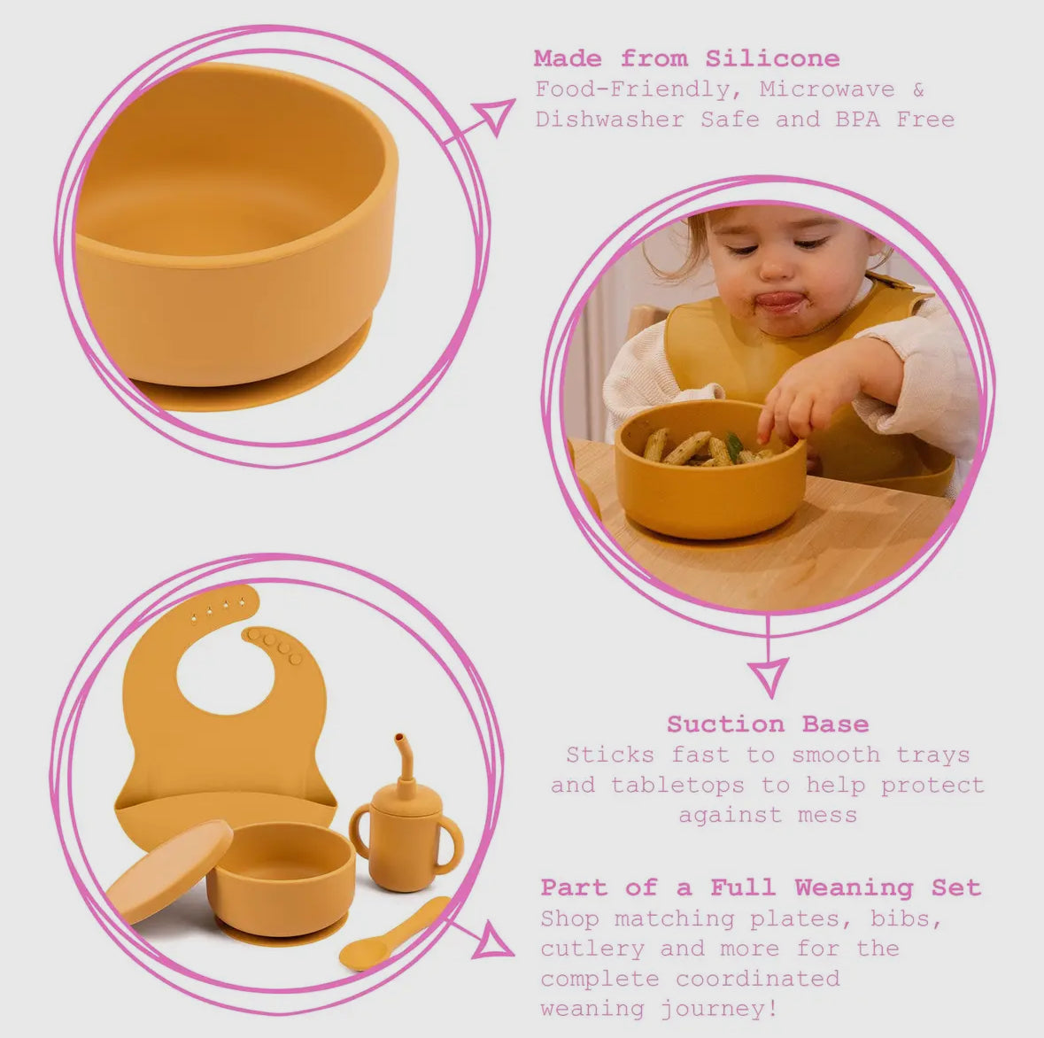 Baby silicone suction bowl with lid - Tradewinds