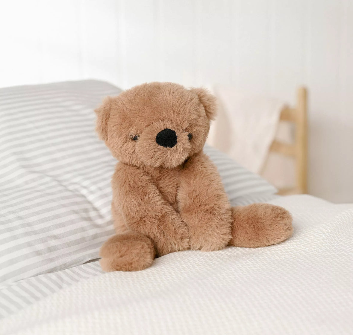 Hampton the plush long leg dark brown teddy bear 30cm