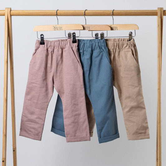 Aneby - Trousers: Dusty Pink / 4-5y