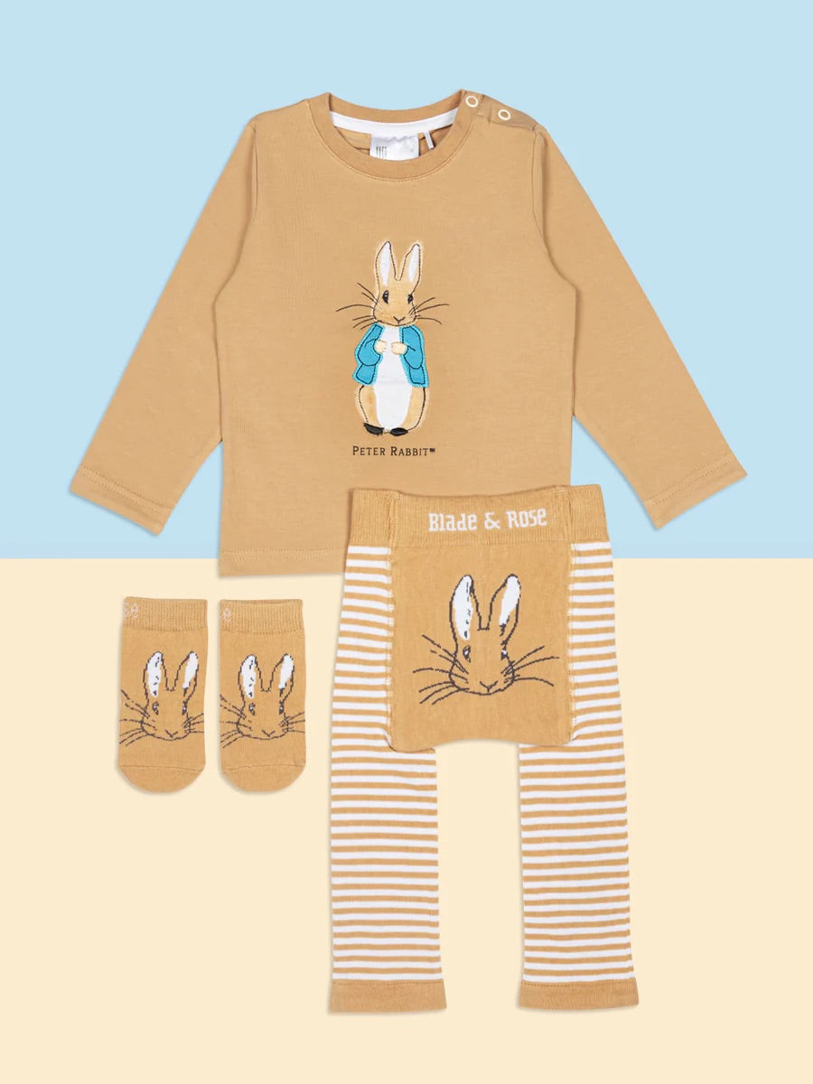 Blade and Rose Peter Rabbit neutral leggings 2-3 years