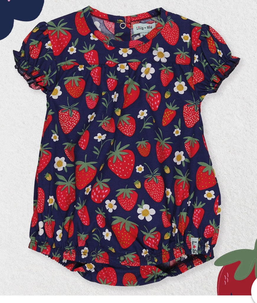 Lilly and Sid Strawberry bodysuit 6-12 months