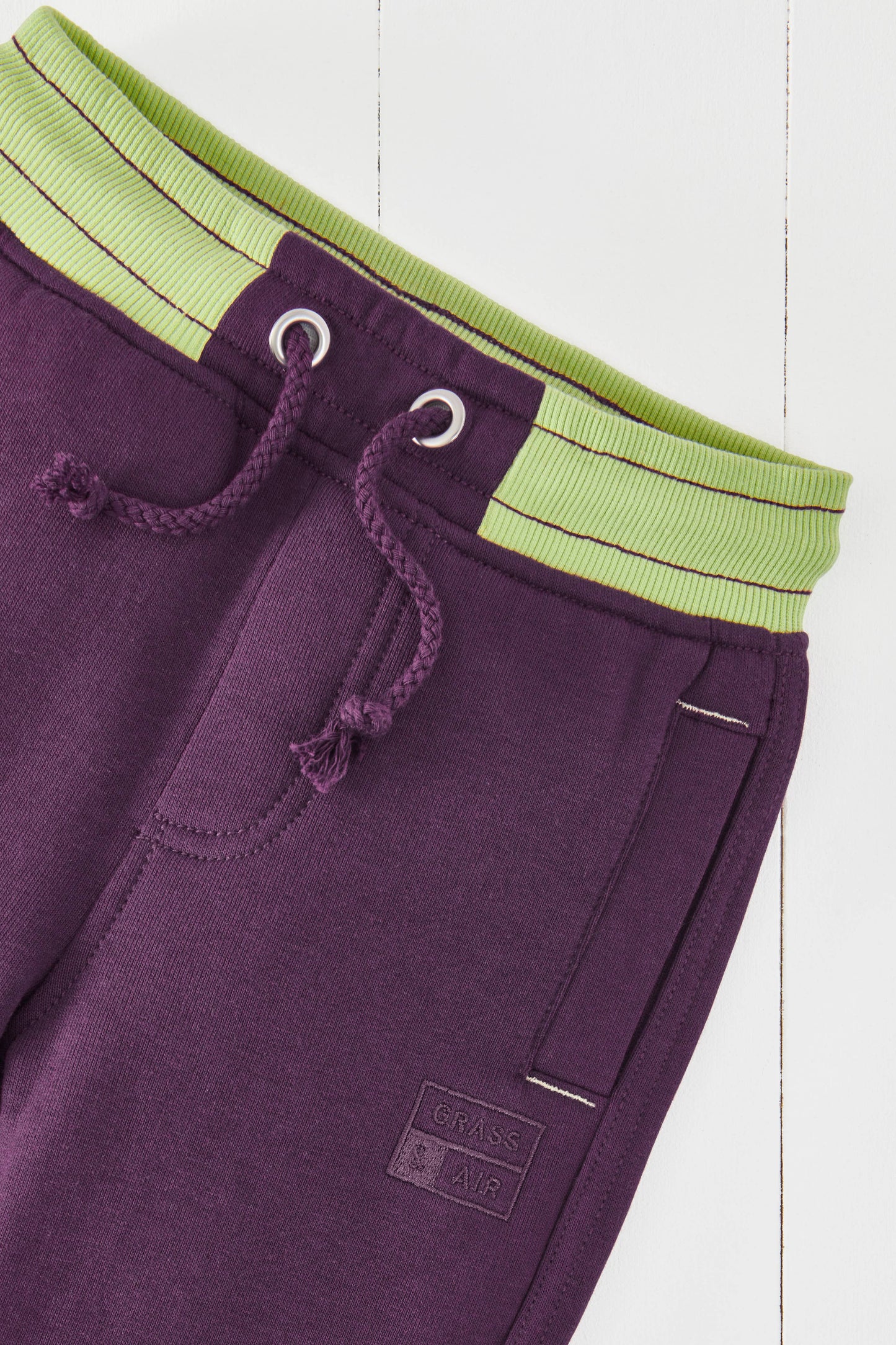 Grass & Air - Amethyst Kids' Purple Joggers: 18-24m
