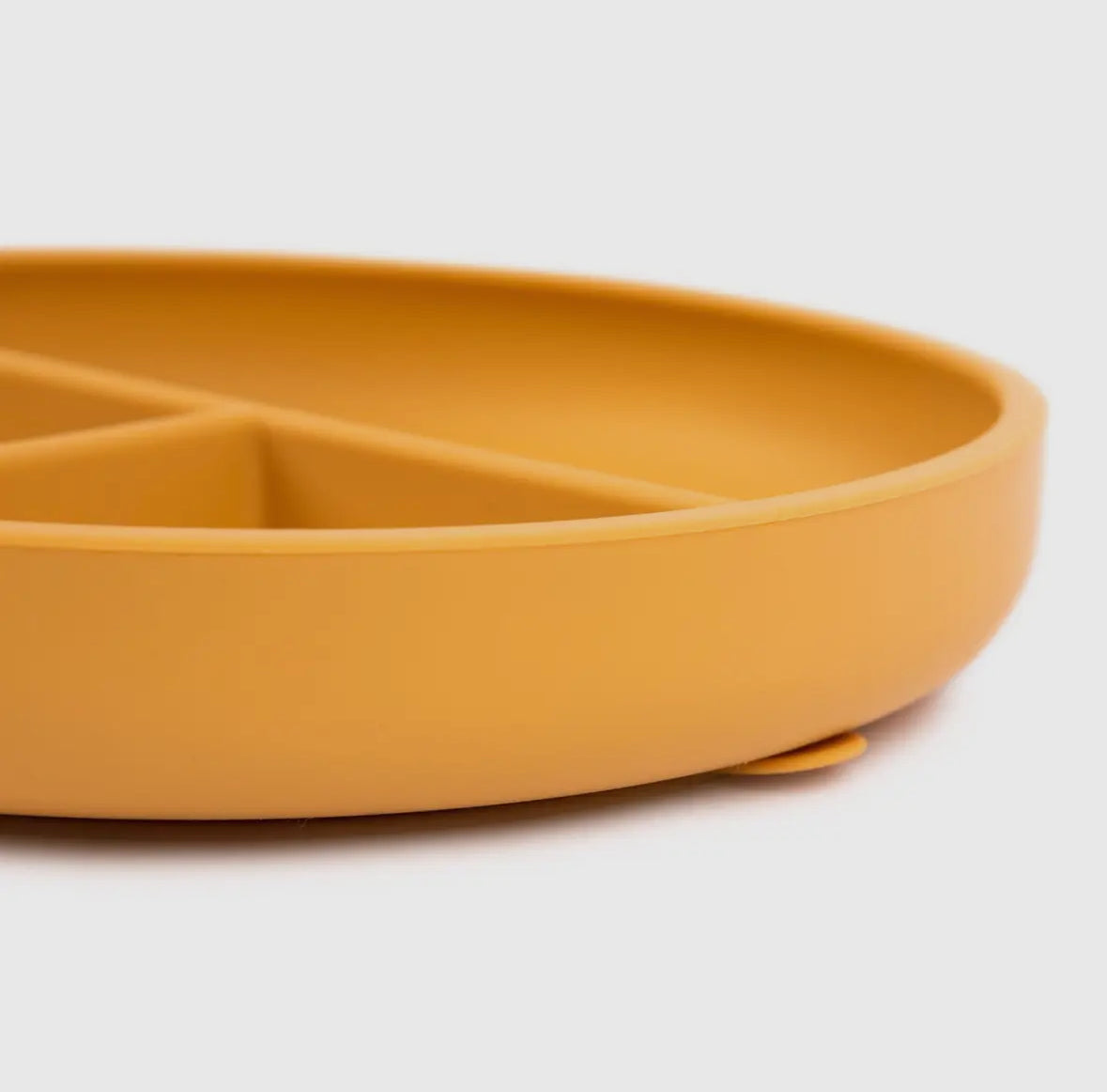 Baby silicone weaning plate - Ochre