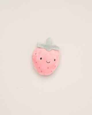 Matching strawberry top, shorts and strawberry soft toy 0-3 months