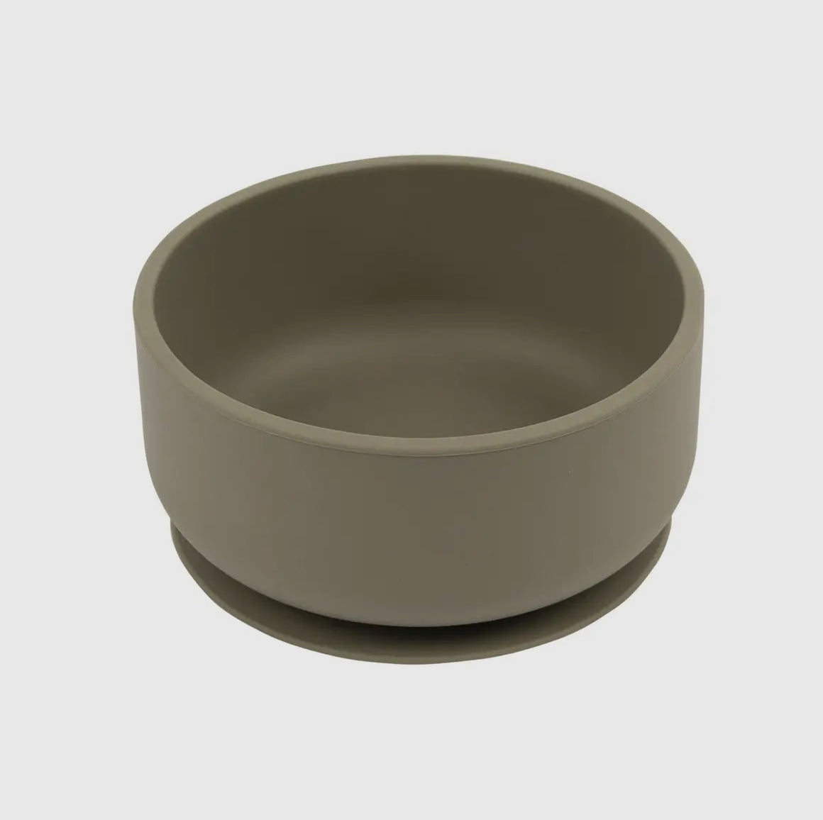 Baby silicone suction bowl with lid - Silver sage