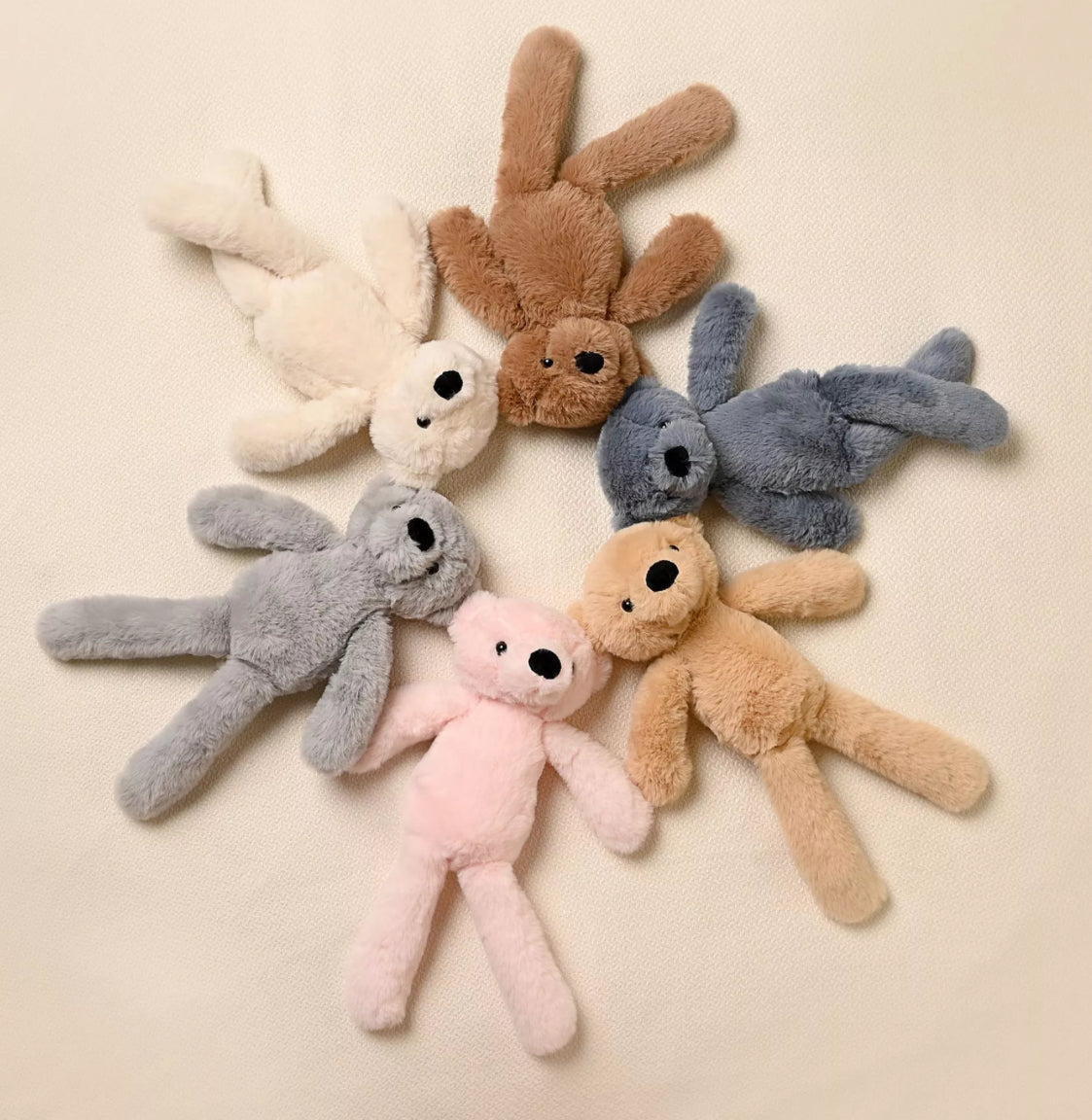 Ste the plush long leg grey teddy bear 30cm