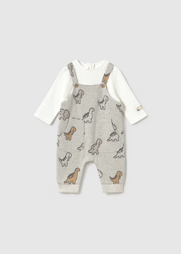 Mayoral Dino Jacquard Romper 2661