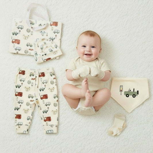 8 piece transport layette set