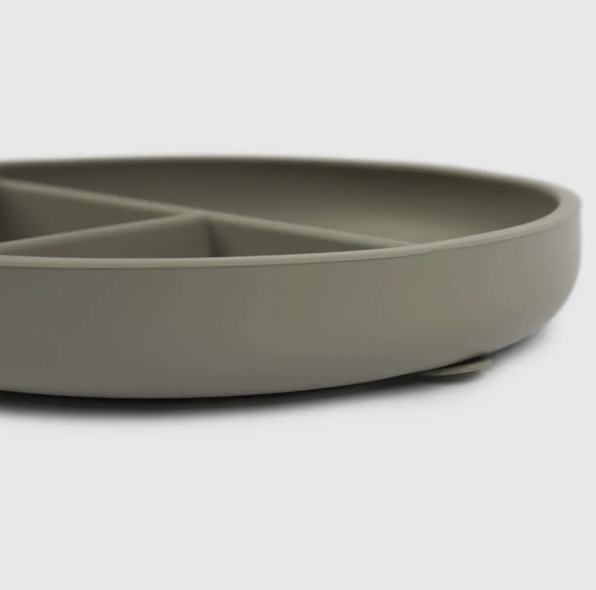 Baby silicone weaning plate - Silver sage