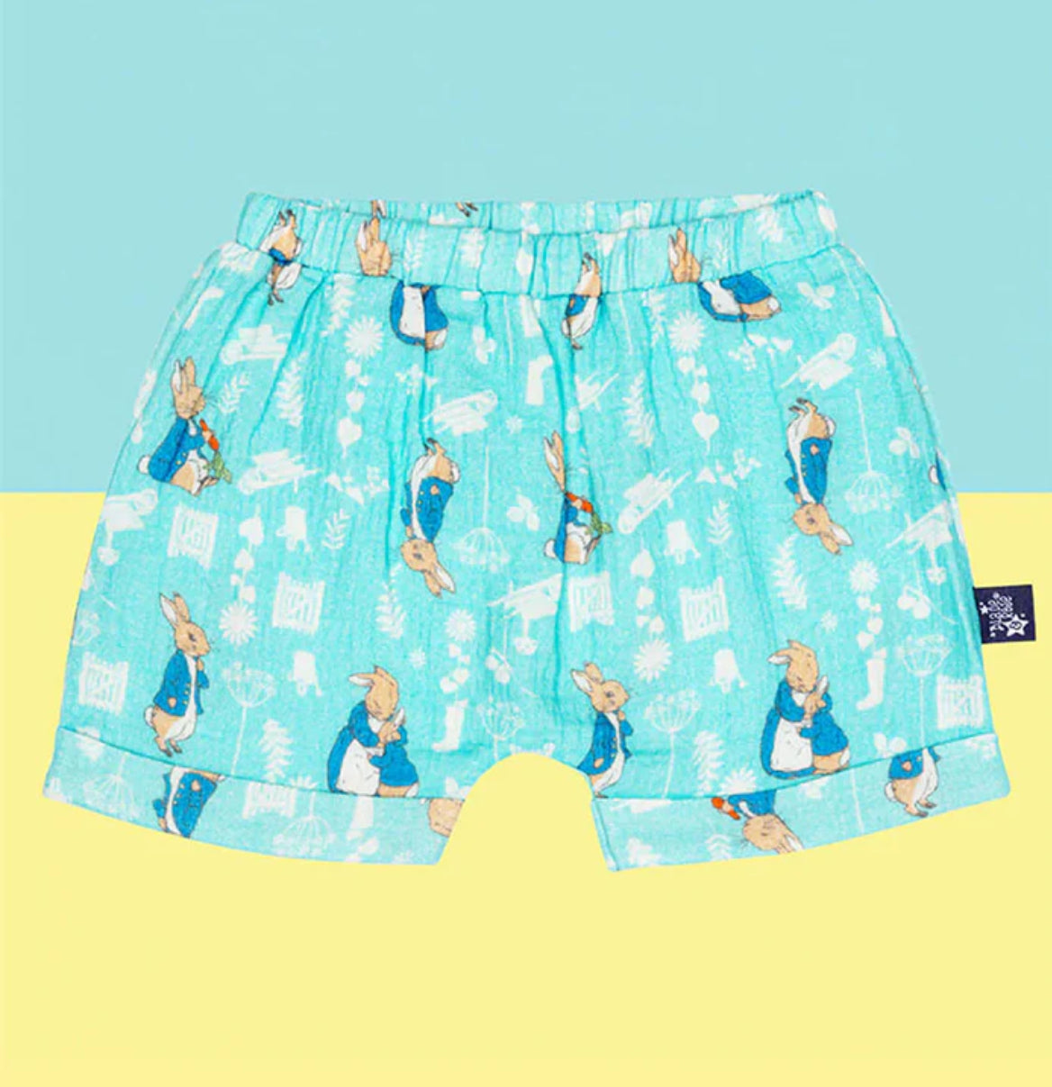Blade and Rose Peter Rabbit in the Garden muslin shorts 0-6 months