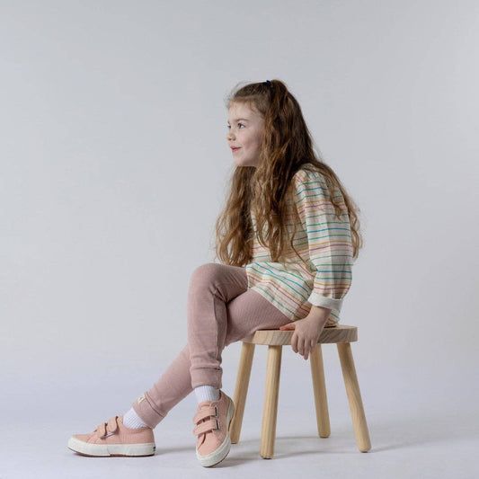 Aneby - Long Sleeve T-Shirt | Multi-Colour Stripe: Ecru White / 18-24m